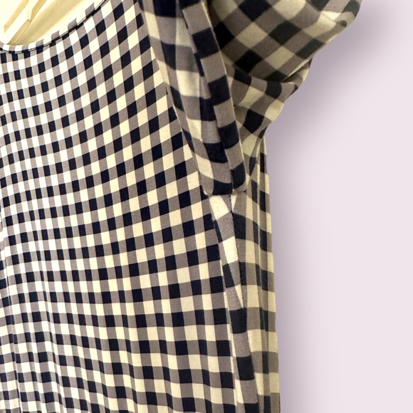 EUC Draper James Gingham Plaid Navy Dress - Picture 4 of 4